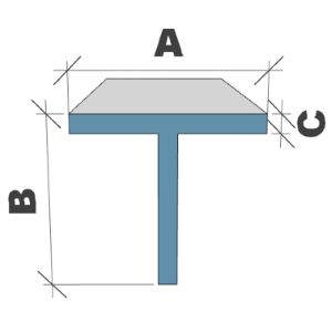 Abmessungen T-Profil