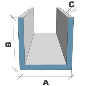 Abmessungen U-Profil