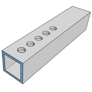 Mit Löcher