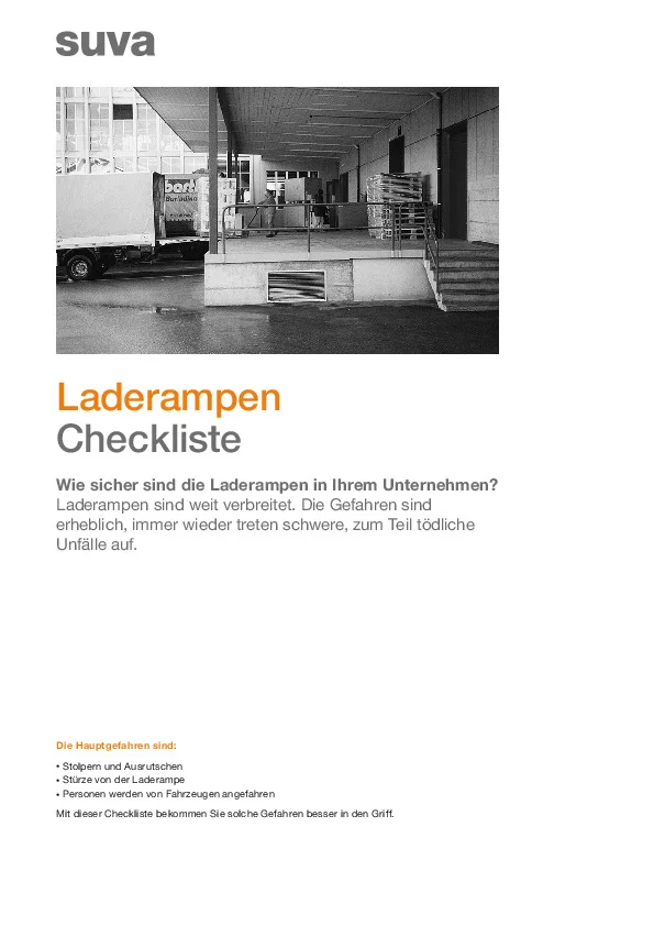 Geländer bei Laderampen